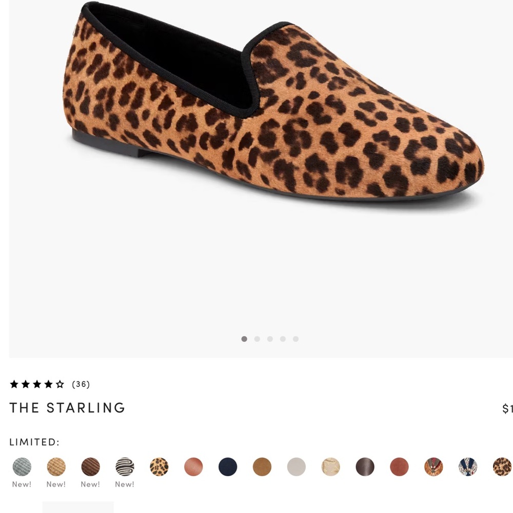 BIRDIES NWT 9 1/2 WOMENS STARLING LEOPARD PRINT SHOE